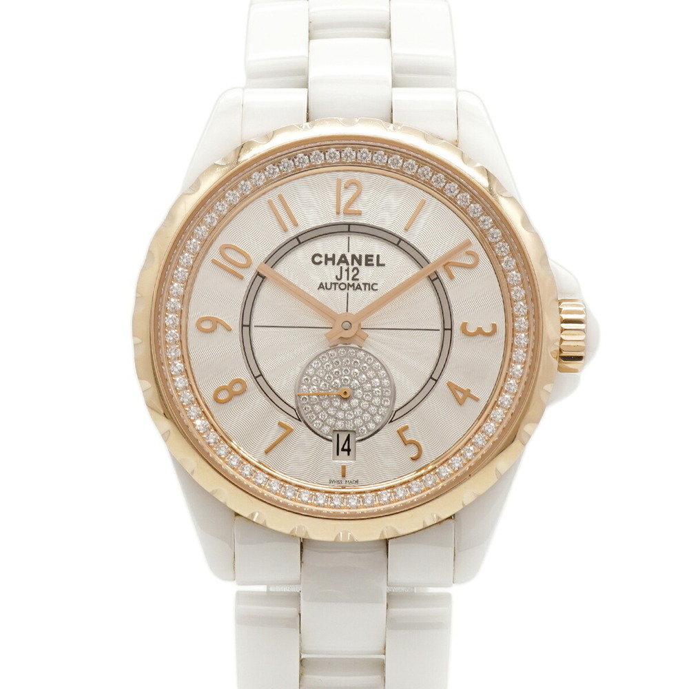 Chanel J12-365 Diamond H3843 White Dial Watch for Men and Women